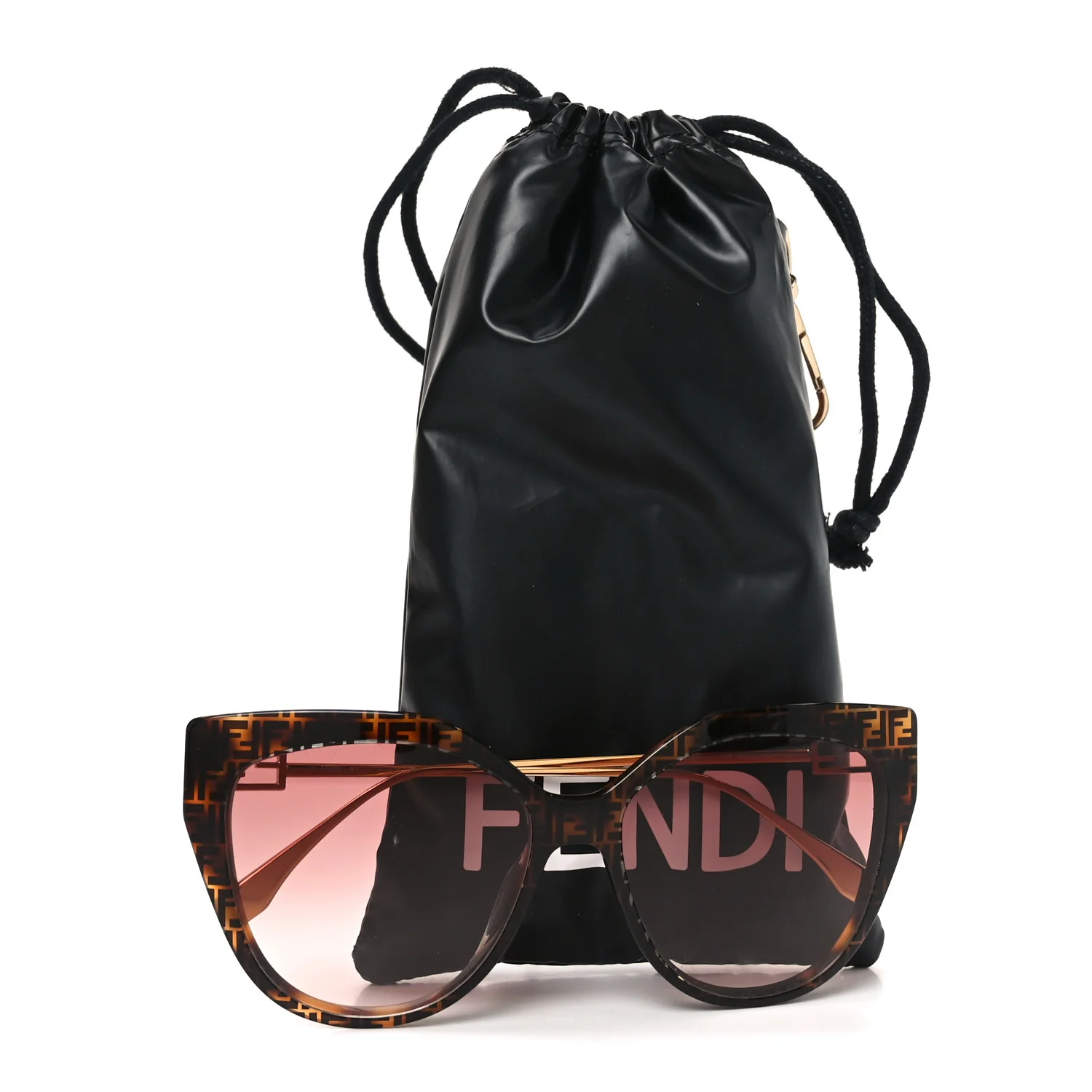 Acetate Cat Eye Sunglasses FE40011U Tortoise - Image 7