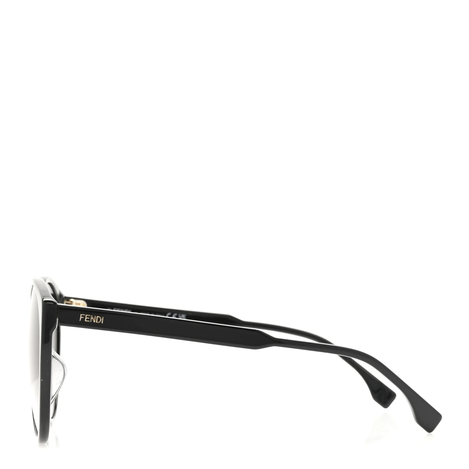 Acetate Cat Eye Sunglasses FE40029U Black - Image 3