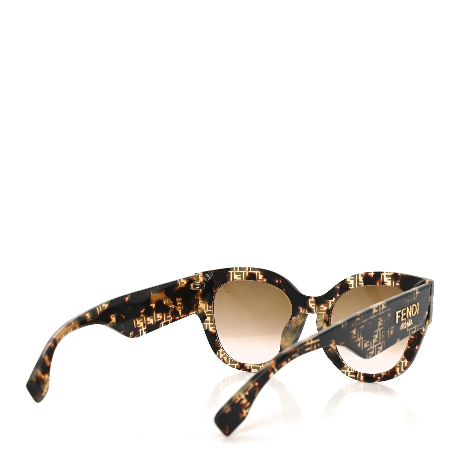 Acetate Fendi Roma Cat Eye Sunglasses FF 0435/S  Havana - Image 4