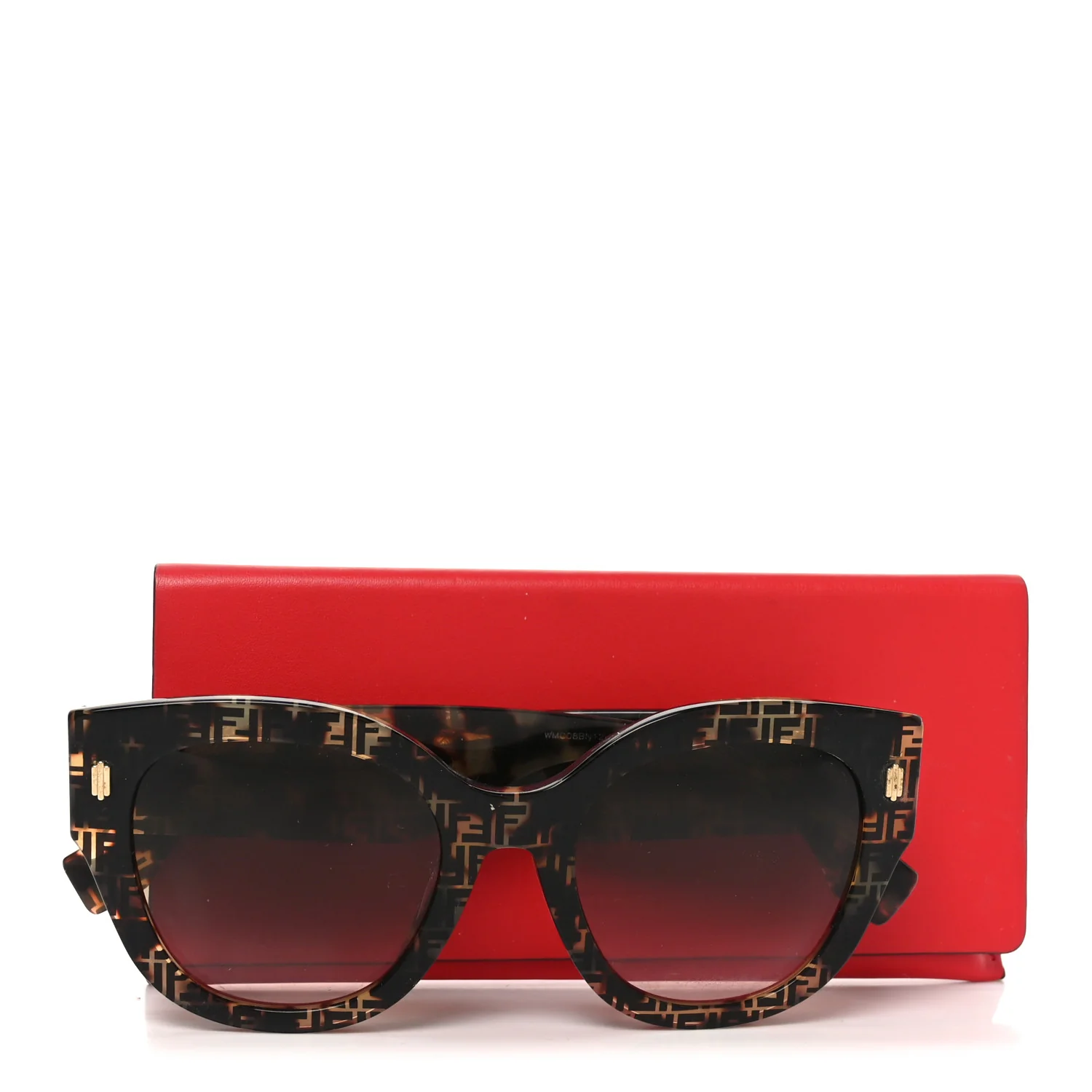 Acetate Fendi Roma Cat Eye Sunglasses FF 0435/S  Havana - Image 7
