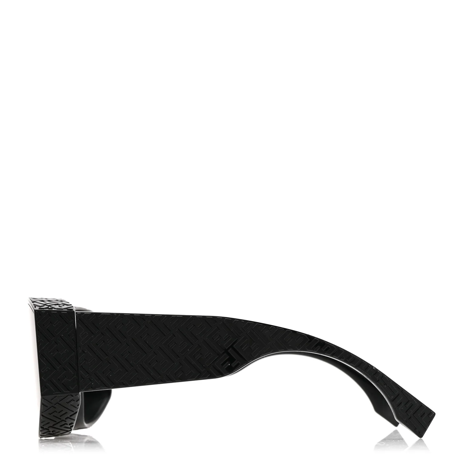 Acetate Lab Mask Sunglasses FE40128I Black - Image 3