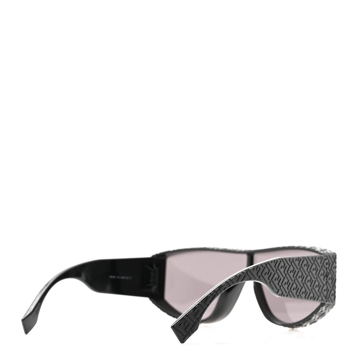 Acetate Lab Mask Sunglasses FE40128I Black - Image 4