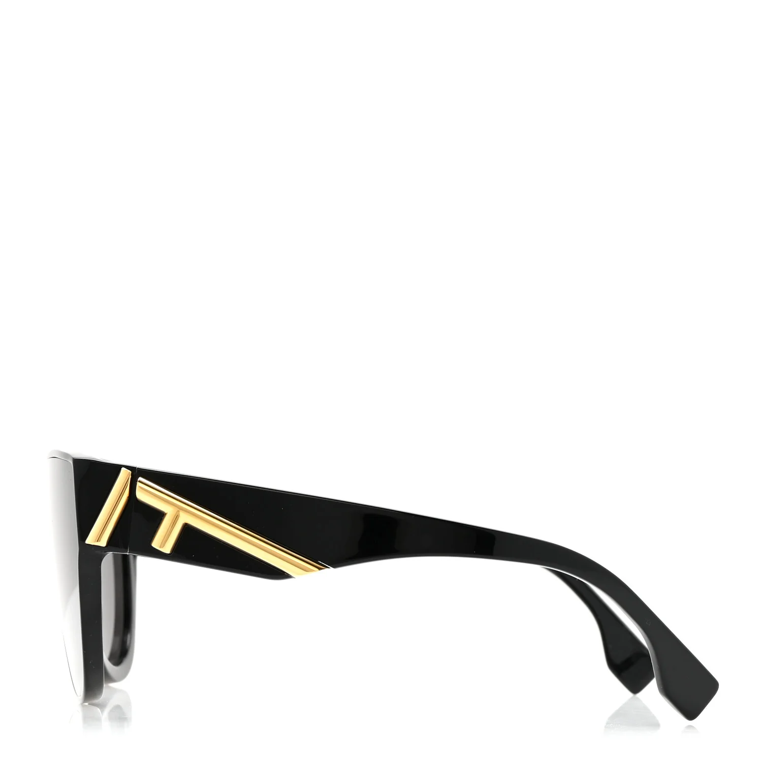 Acetate Shield Sunglasses FE40150I Black - Image 3