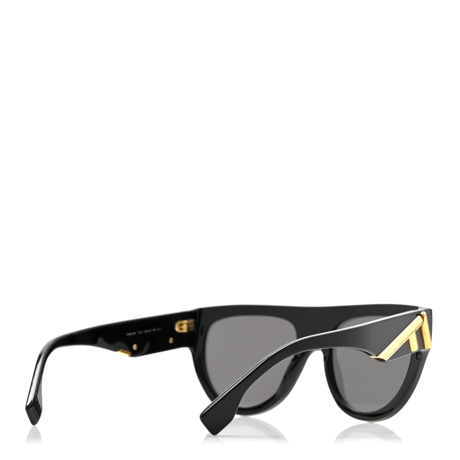 Acetate Shield Sunglasses FE40150I Black - Image 4