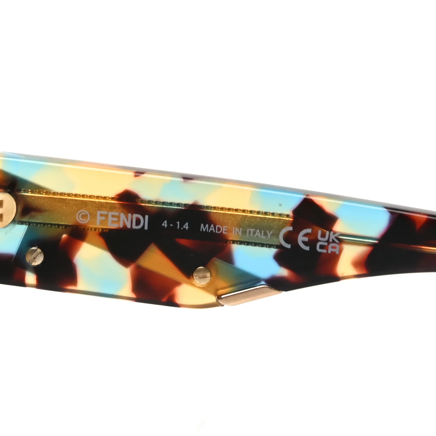 Acetate Shield Sunglasses FE40150I Blue Tortoise - Image 5