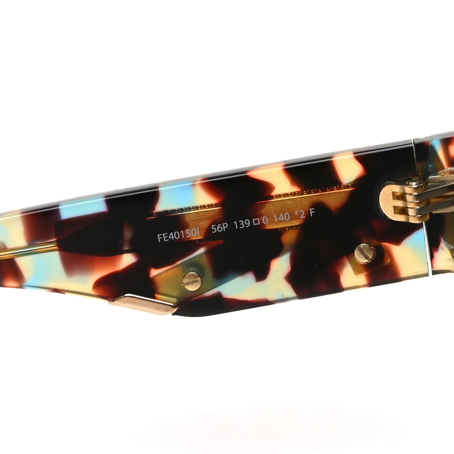 Acetate Shield Sunglasses FE40150I Blue Tortoise - Image 6