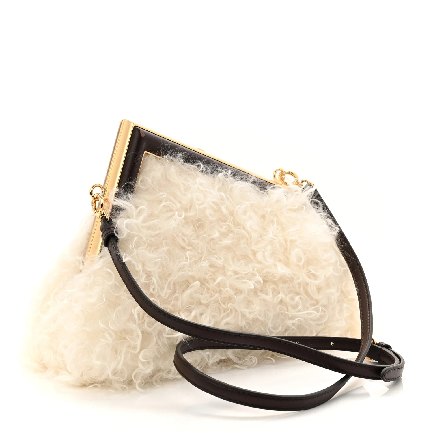 Baby Mongolian Nappa Small Fendi First White Fondente - Image 3