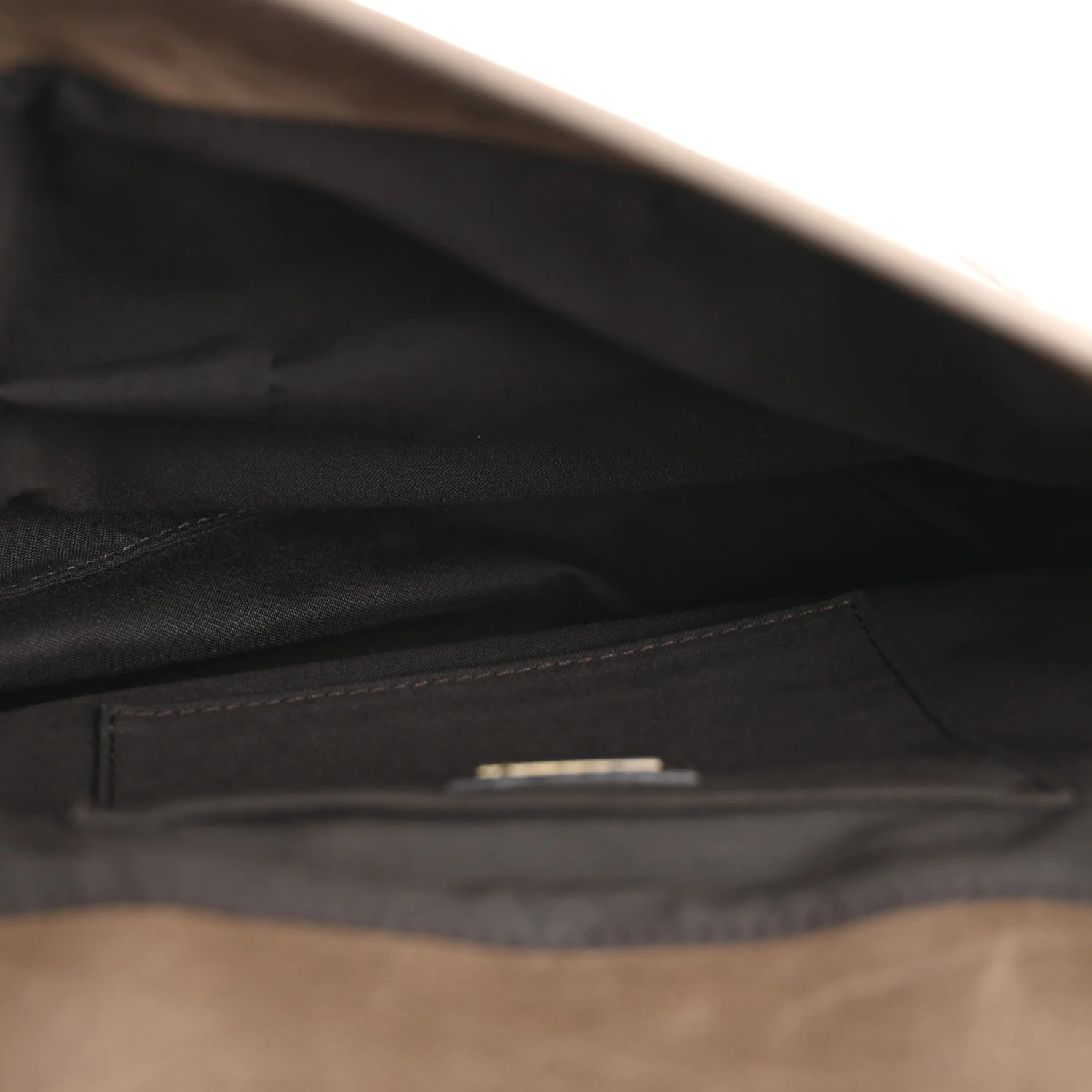 Calfskin B Bag Brown Grey - Image 5