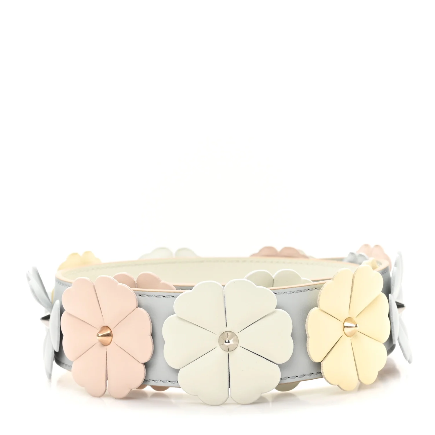 Calfskin Flowerland Studded Strap You Perla Opale - Image 2
