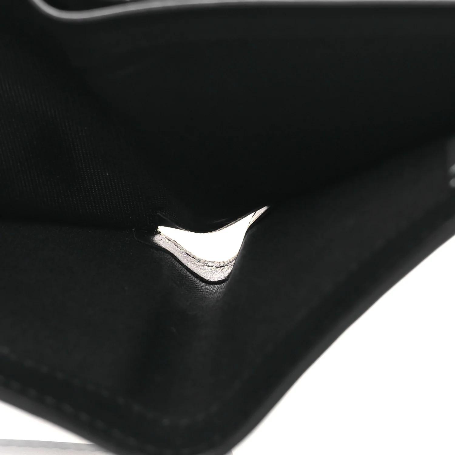 Calfskin Metal Monster Eyes Bi-fold Wallet Black - Image 6