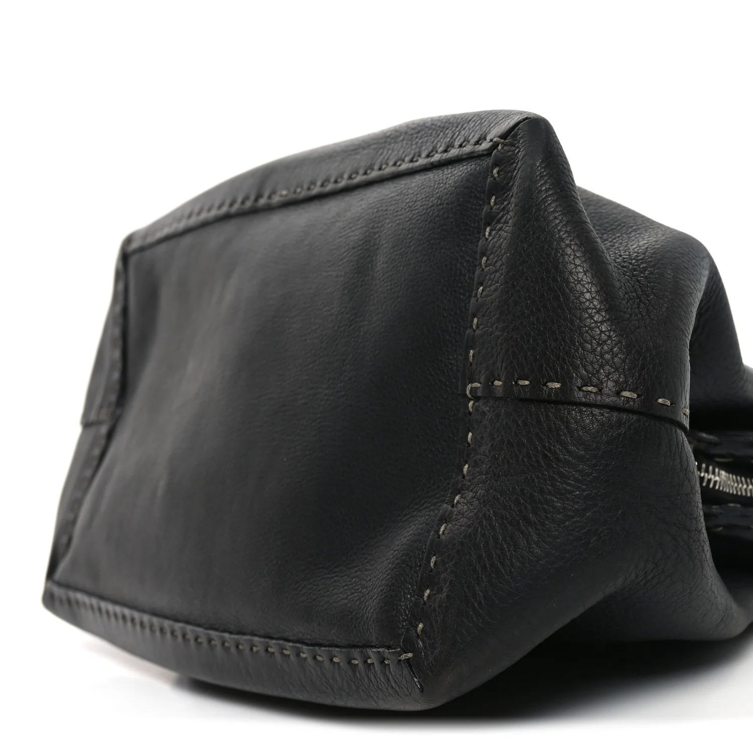 Calfskin Romano Selleria Adele 1328 Bag Black - Image 9