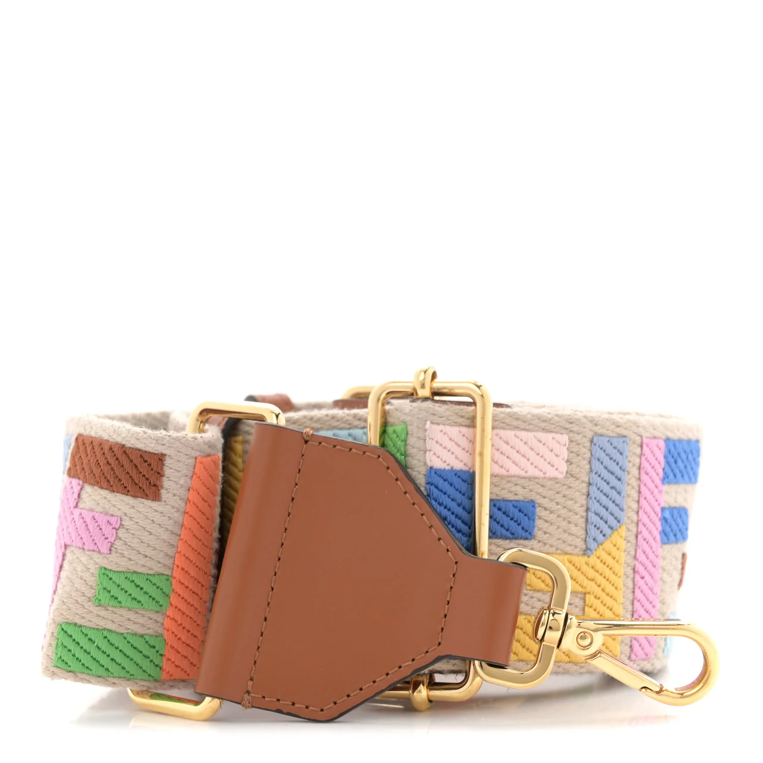 Canvas Calfskin FF 1974 Adjustable Strap You Multicolor Cuoio