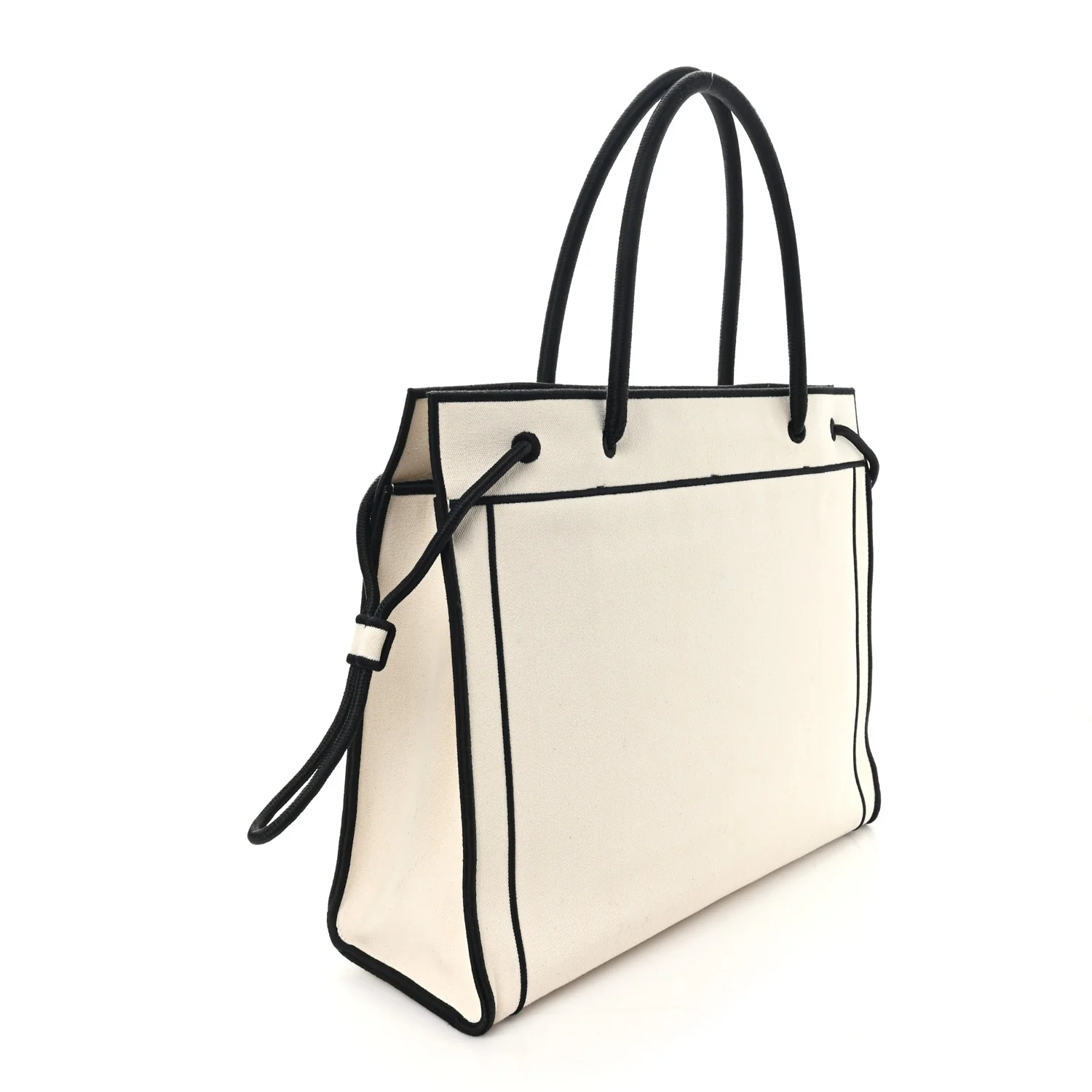 Canvas Logo Large Shopping Tote Grezzo Black - Image 2