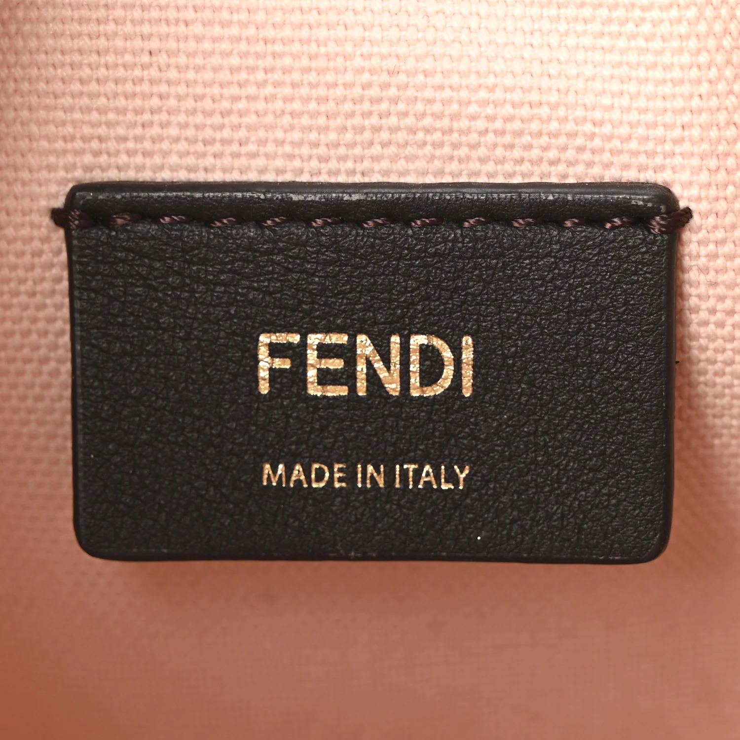 Canvas Nappa F is Fendi FF Embroidered Mini Mon Tresor Bucket Bag Baby Pink - Image 6