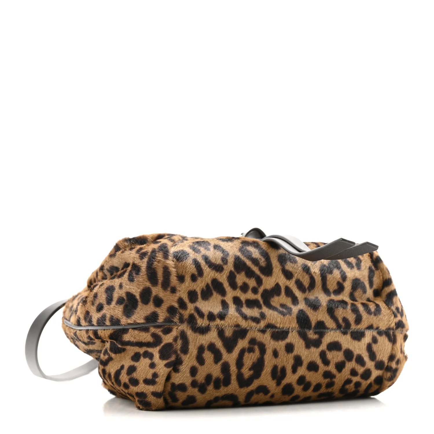 Cavallino Vitello Leopard Print Mini Spy Bag Marrone - Image 4