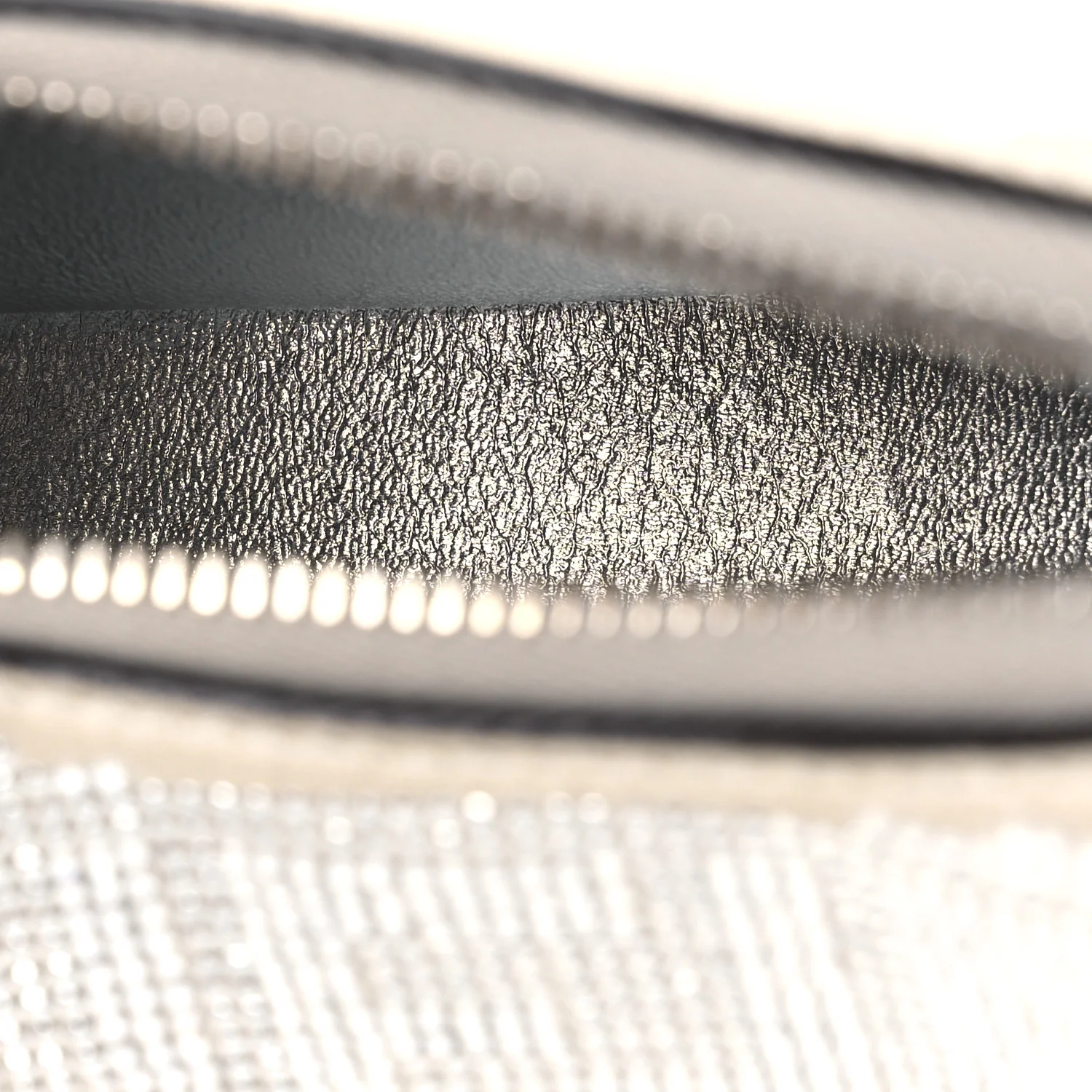 Crystal Vitello Laminato Suede FF Nano Fendigraphy Hobo Bag Grey - Image 5