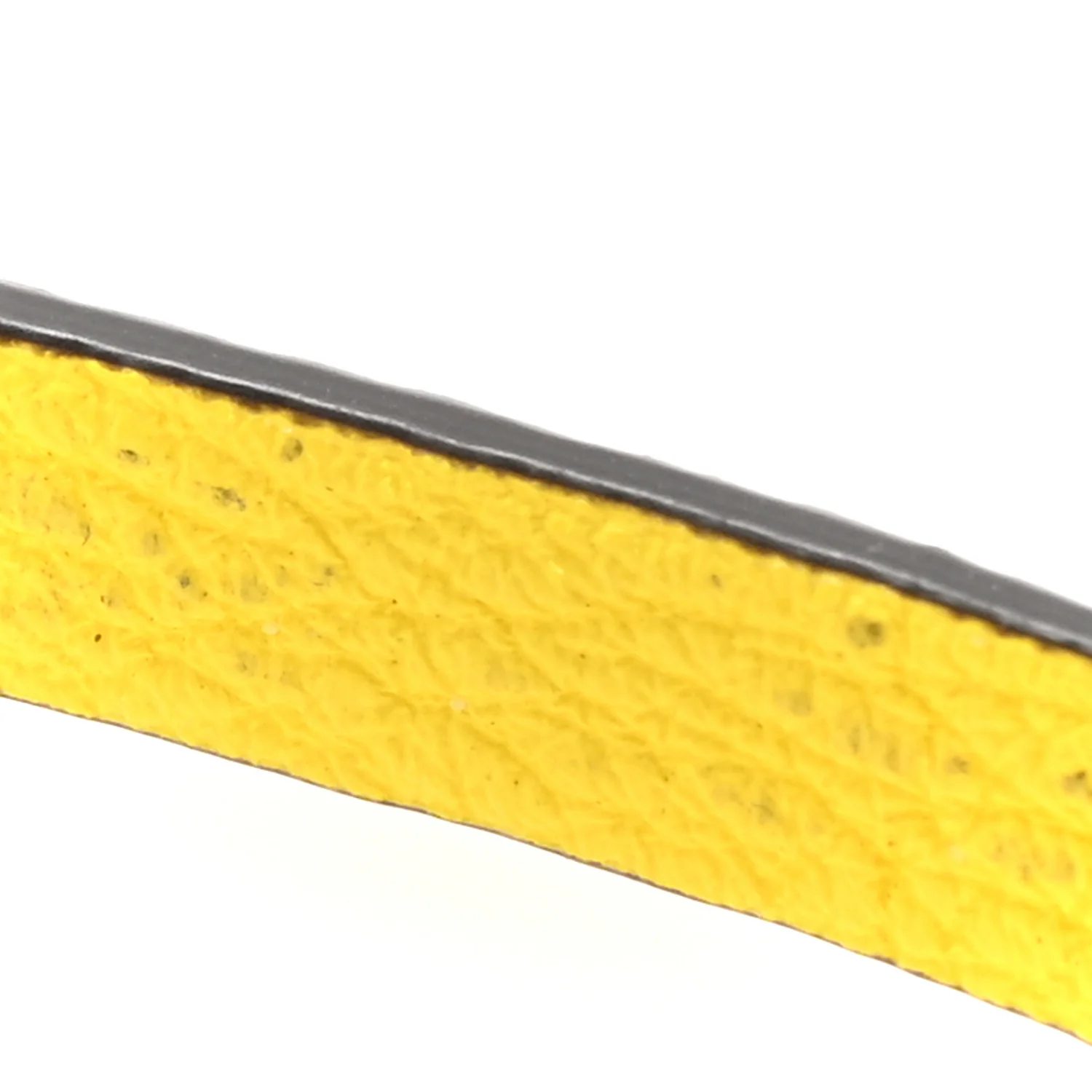 Cuoio Roma Sellerissima Nappa Sintetica Tape Stitch Mini Baguette Acid Yellow - Image 10
