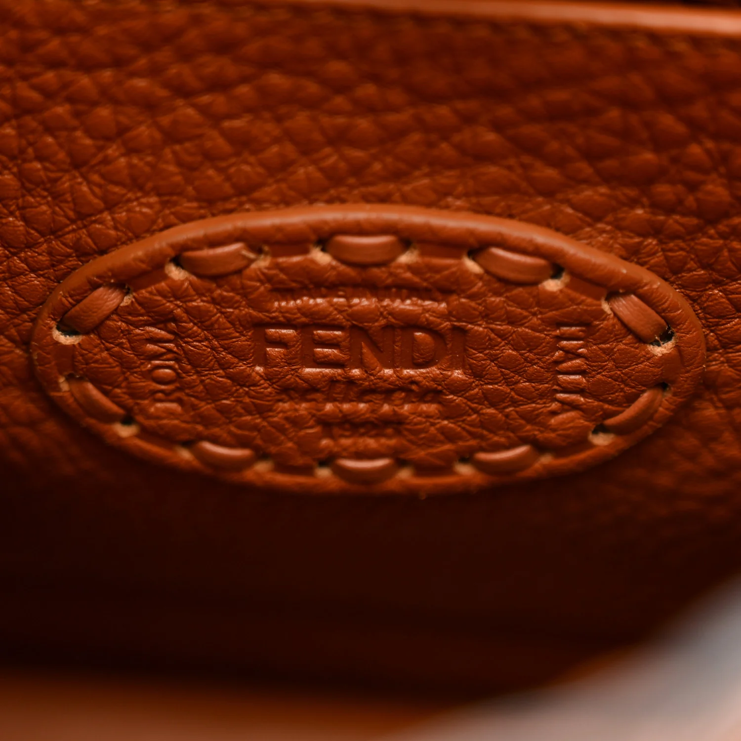Cuoio Roma Sellerissima Nappa Sintetica Tape Stitch Small Peekaboo I SEE U Satchel Brandy - Image 7