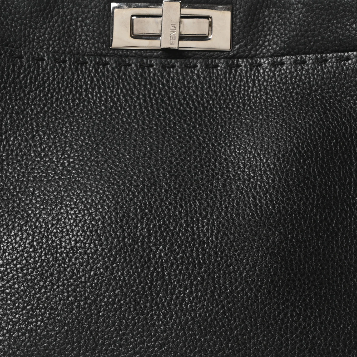 Cuoio Romano Selleria Bi-Color Medium Peekaboo Iconic Satchel Black Mou - Image 7