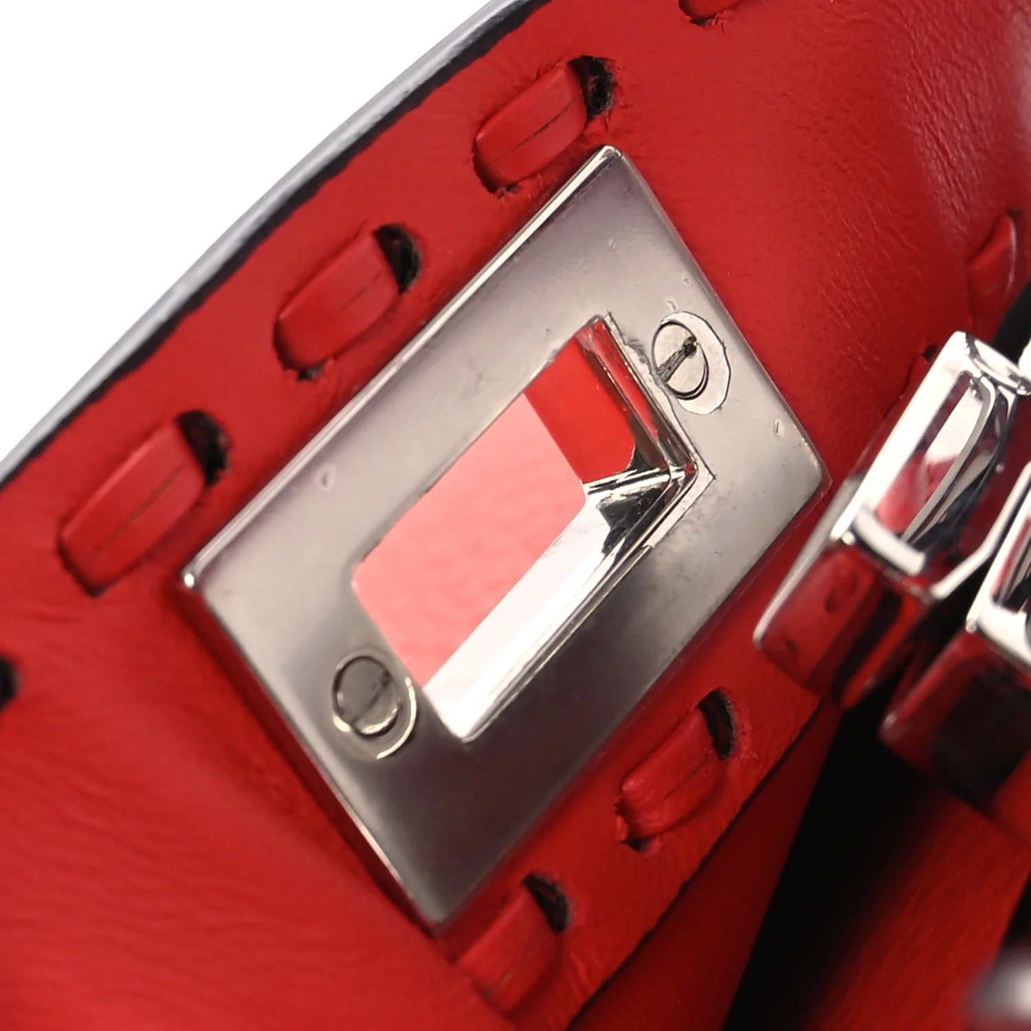 Cuoio Romano Selleria Petite Peekaboo I SEE U Iconic Satchel Papavero - Image 11