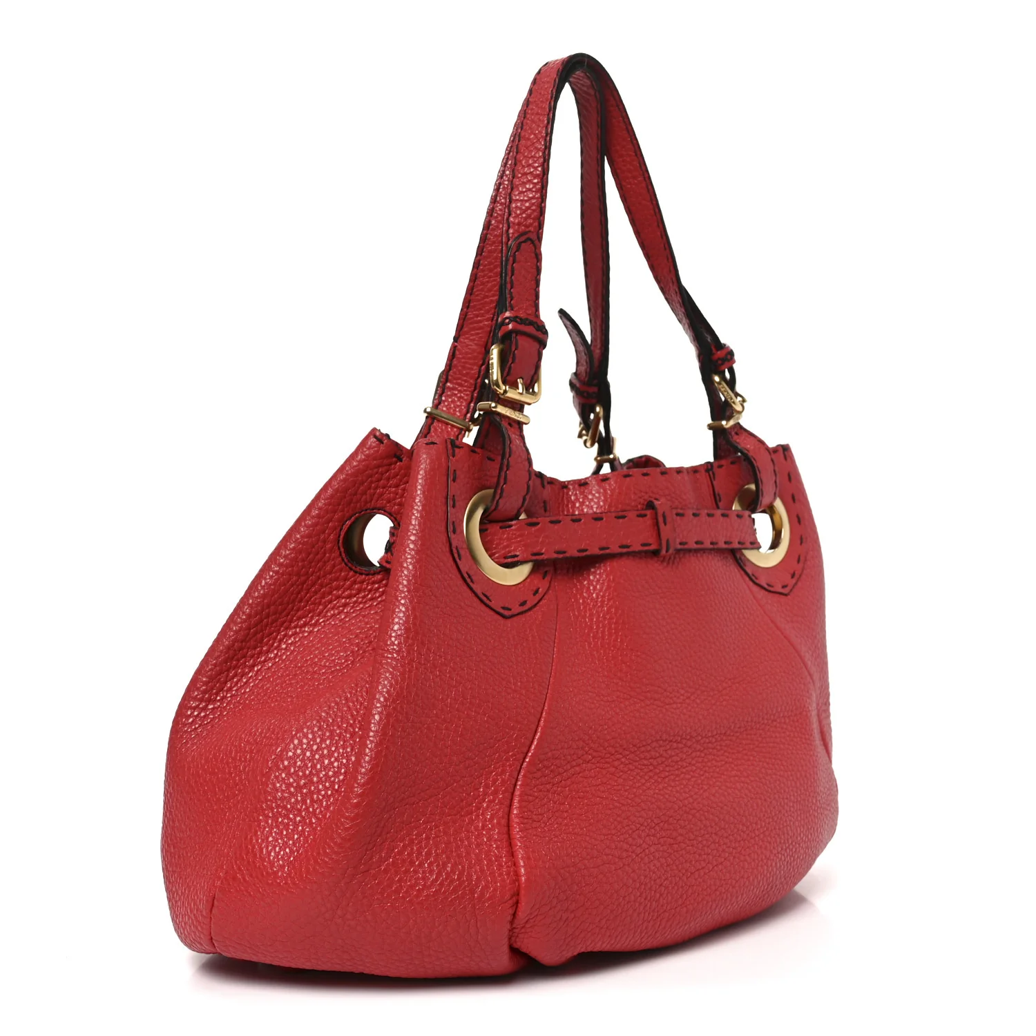 Cuoio Romano Selleria Pomodorino Tote Red - Image 3