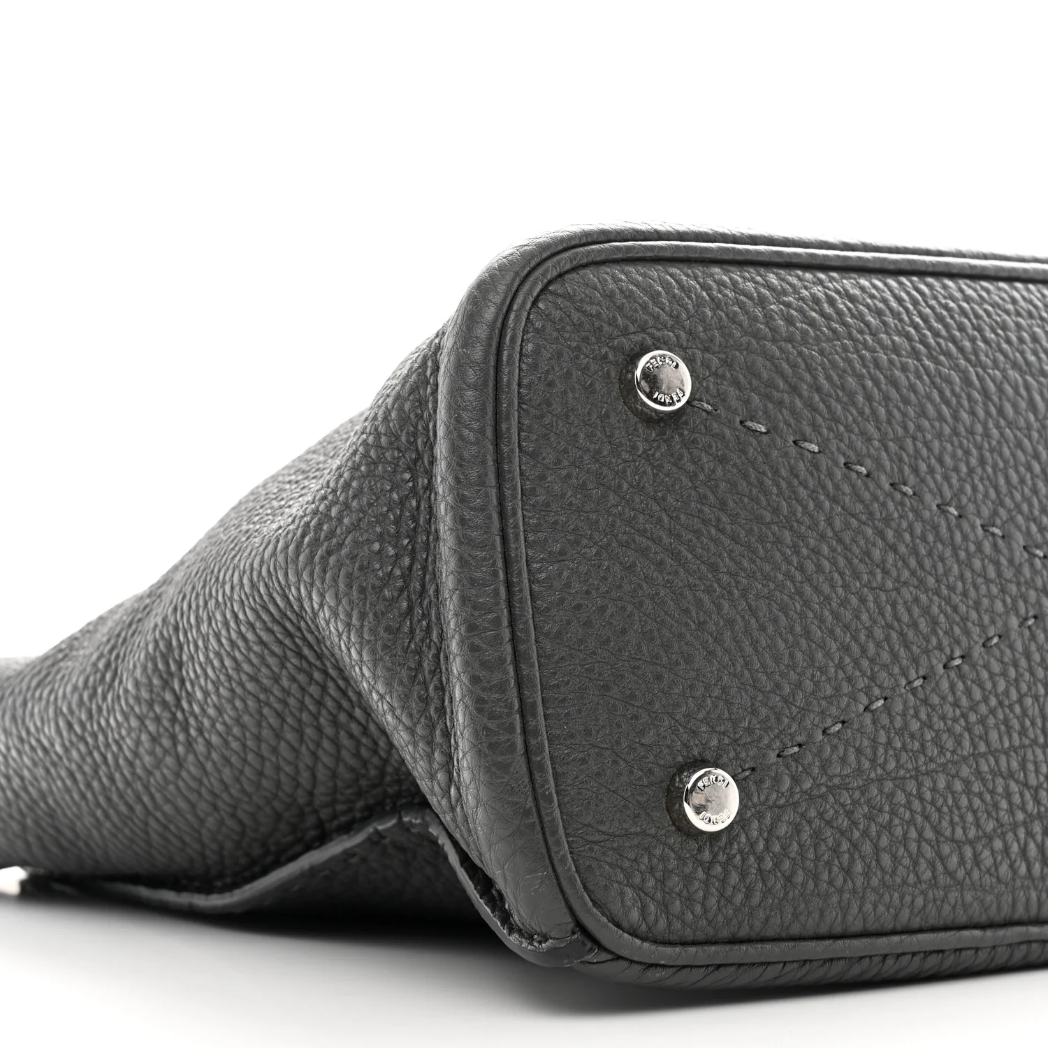Cuoio Romano Selleria Small Anna Bucket Bag Asfalto - Image 9