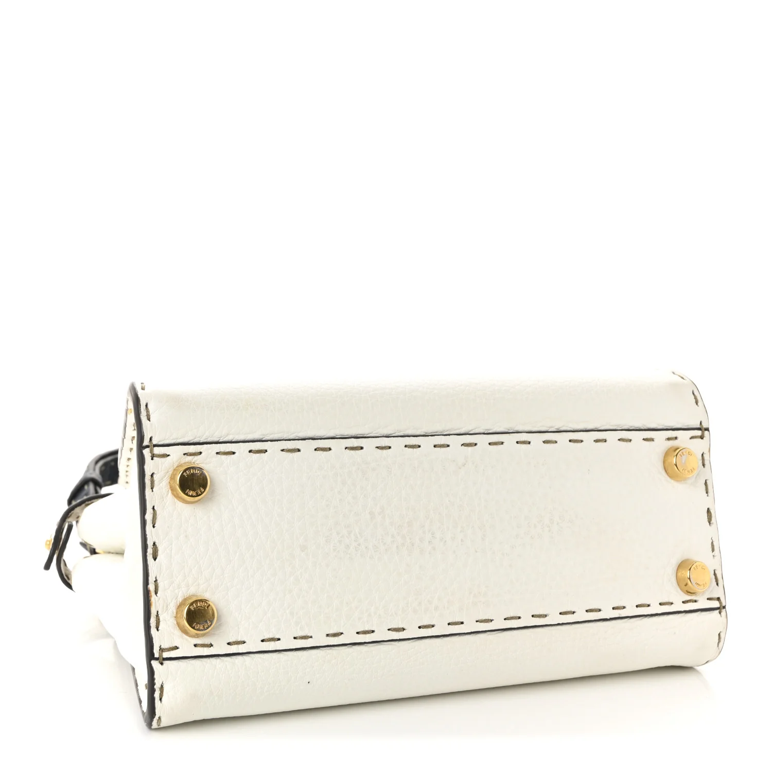 Cuoio Romano Selleria Tri-color Mini Peekaboo Iconic Satchel White Indaco Saddler - Image 4