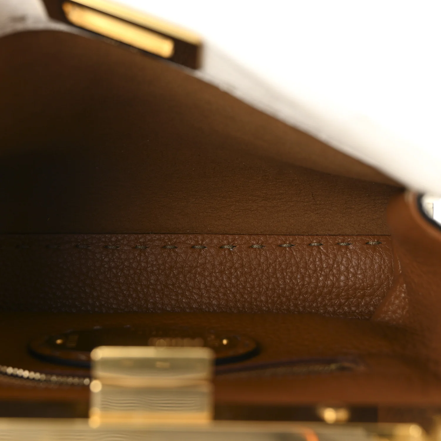 Cuoio Romano Selleria Tri-color Mini Peekaboo Iconic Satchel White Indaco Saddler - Image 5