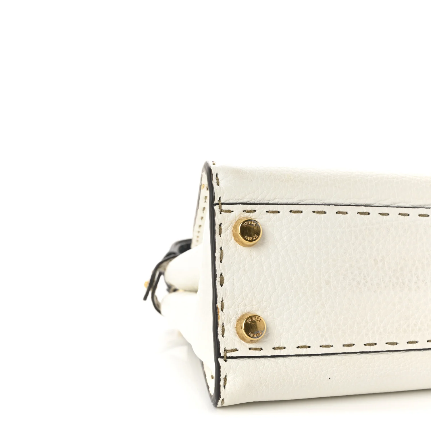 Cuoio Romano Selleria Tri-color Mini Peekaboo Iconic Satchel White Indaco Saddler - Image 8