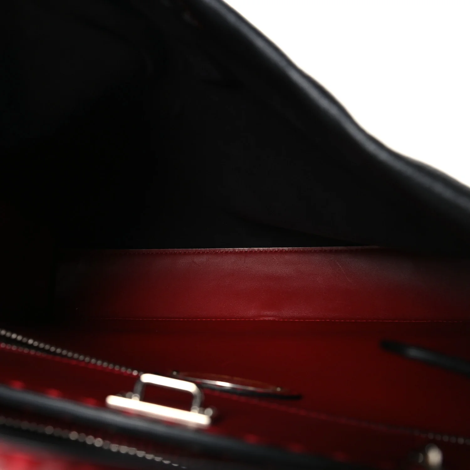 Cuoio Romano Selleria Vitello Zeus Large Mens Peekaboo Iconic Essential Satchel Black Rosso - Image 5