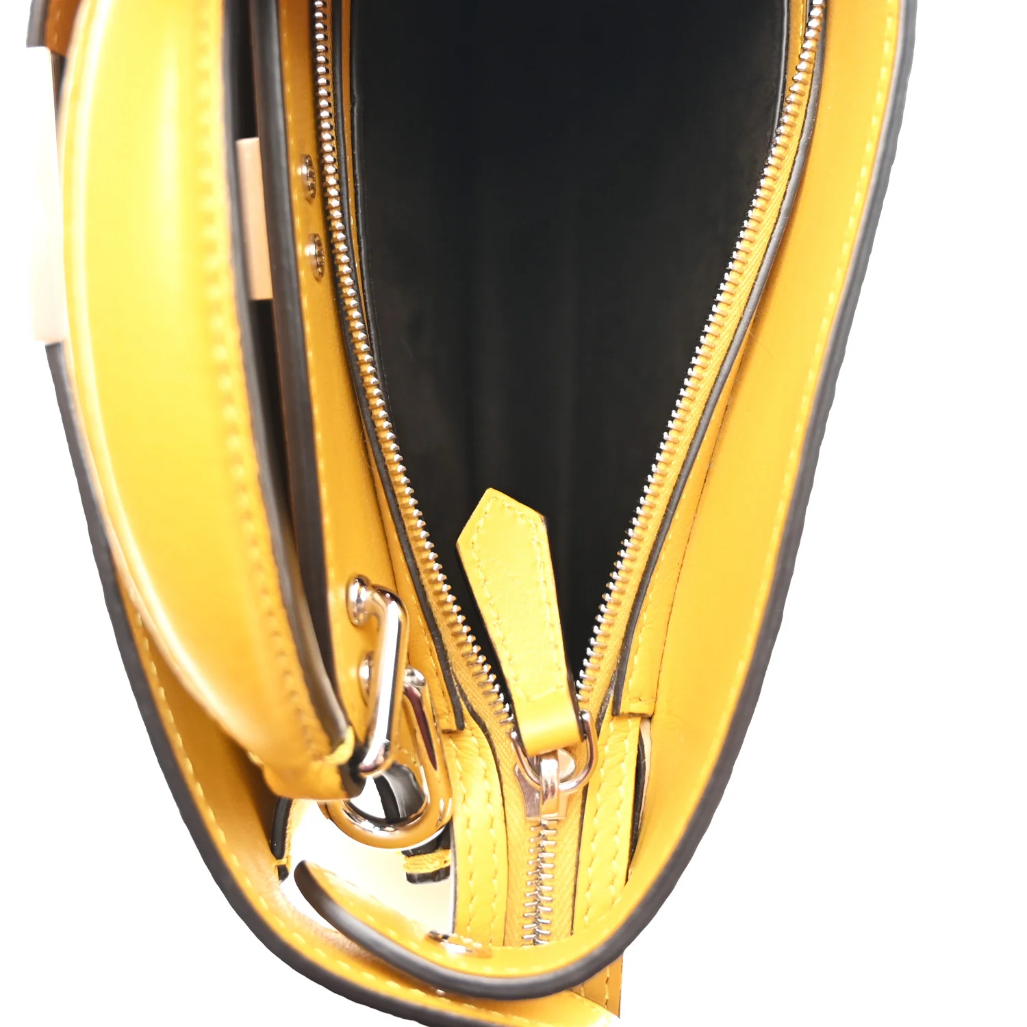 Cuoio Romano Vitello Cover Bi-Color Peekaboo I See U X Cross Satchel Sunflower Pietra Mimosa - Image 11
