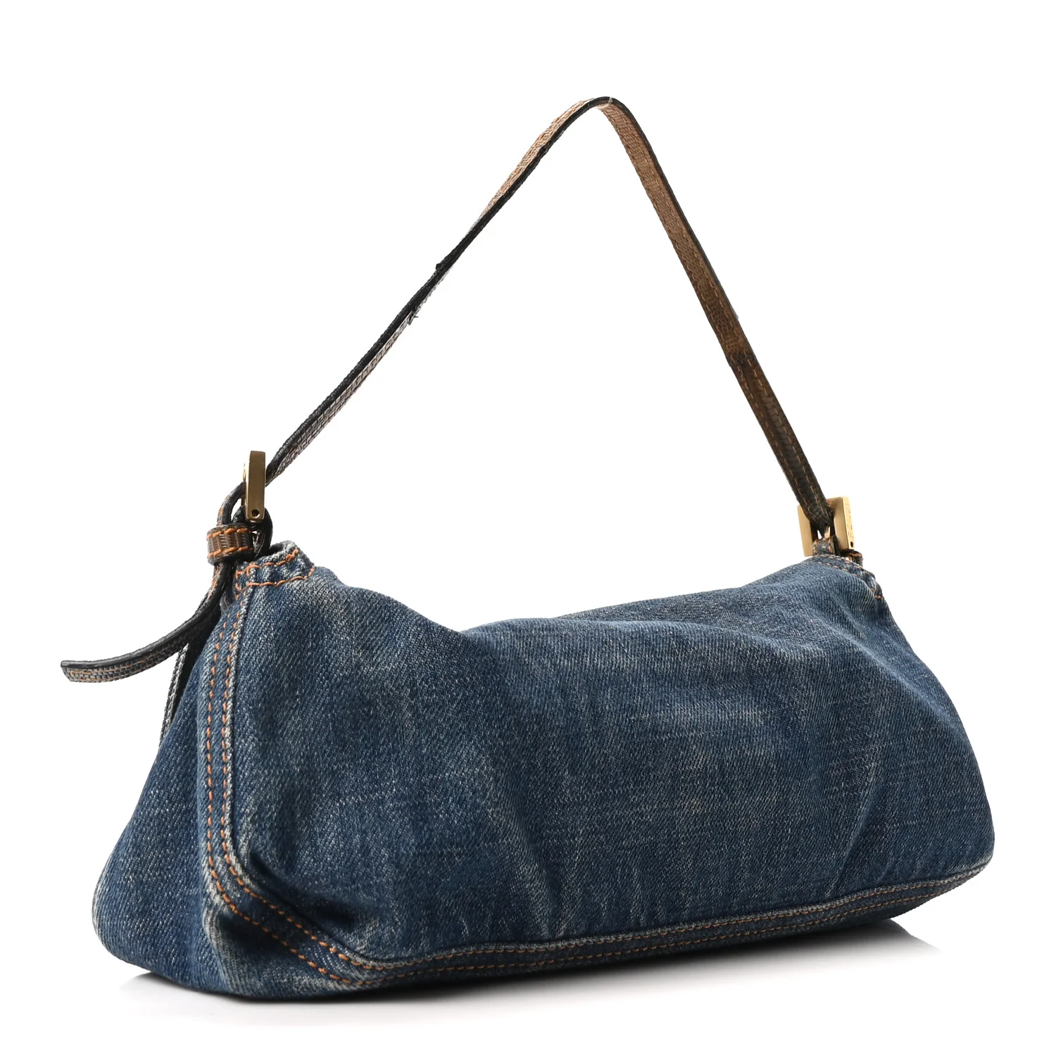 Denim Lizard Baguette Blue - Image 3