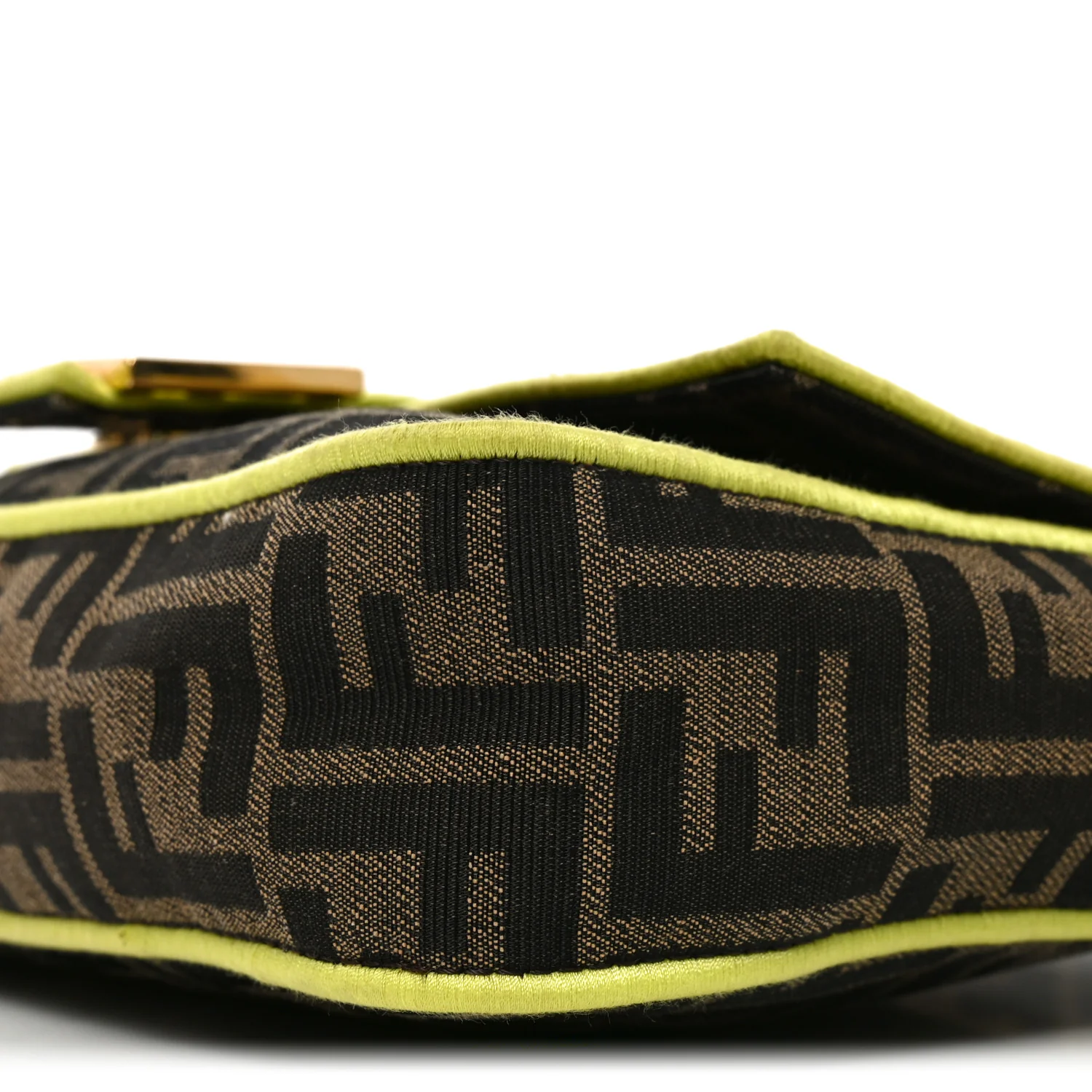 Fabric Jacquard FF 1974 Large Baguette Tobacco Moro Giallo Fluo - Image 11