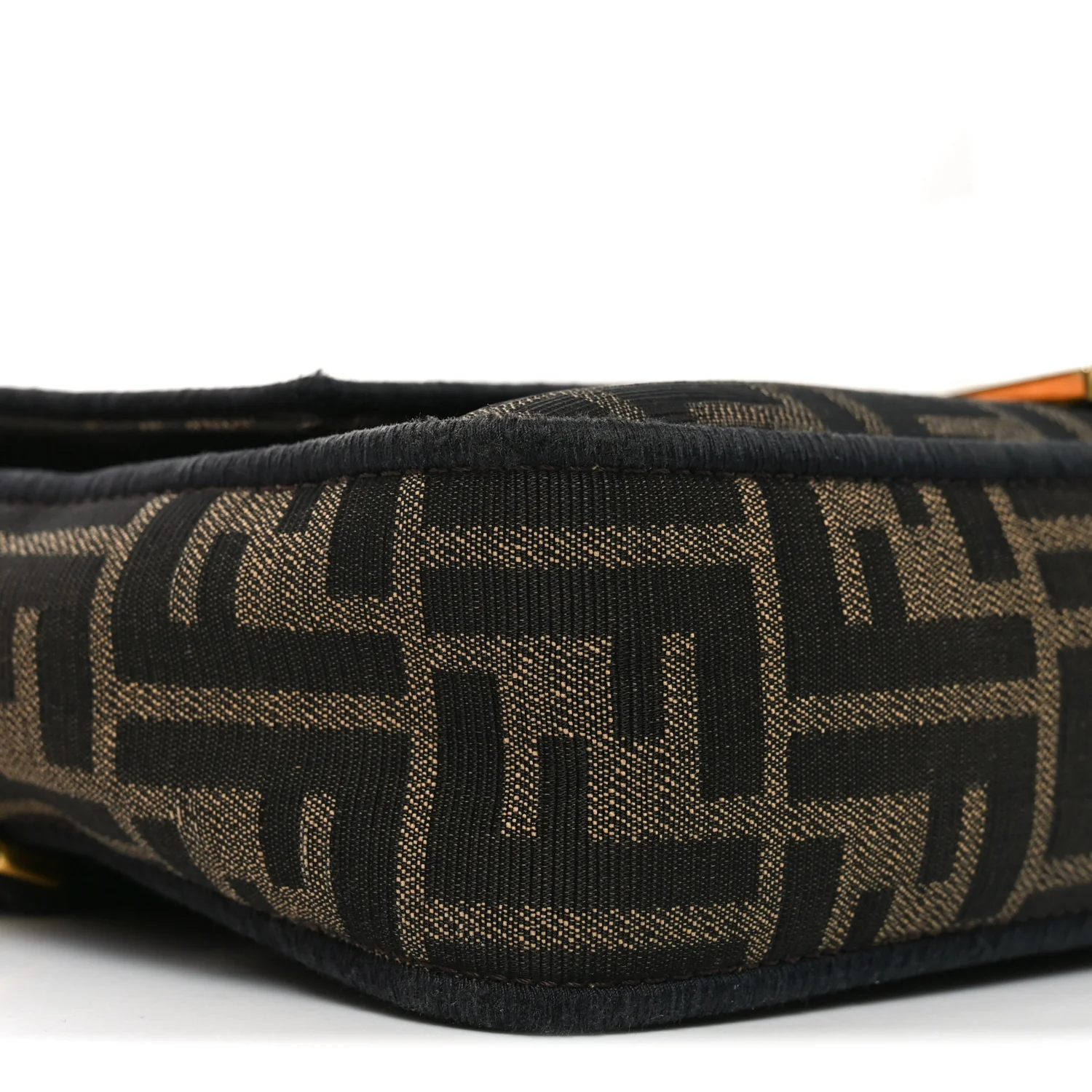 Fabric Jacquard FF 1974 Medium Baguette Tobacco Moro Black - Image 9