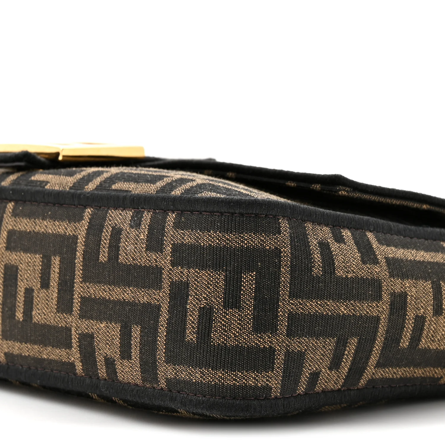 Fabric Jacquard FF 1974 Medium Baguette Tobacco Moro Black - Image 10