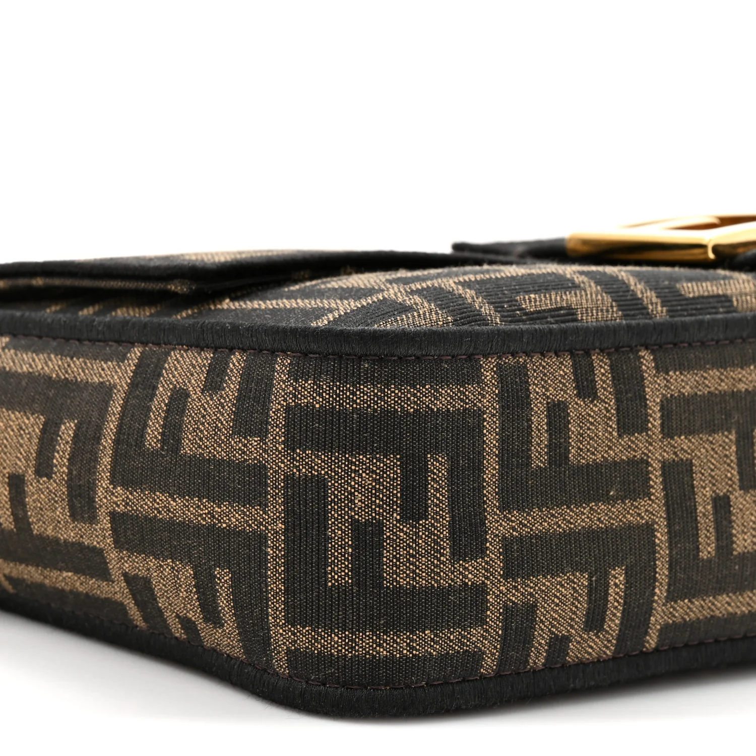 Fabric Jacquard FF 1974 Medium Baguette Tobacco Moro Black - Image 9