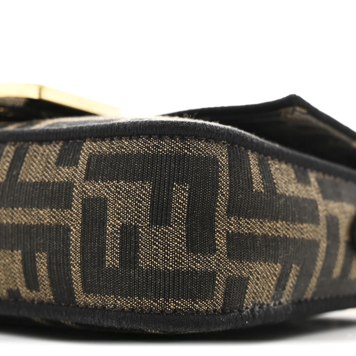 Fabric Jacquard FF 1974 Mini Baguette Tobacco Moro Black - Image 10