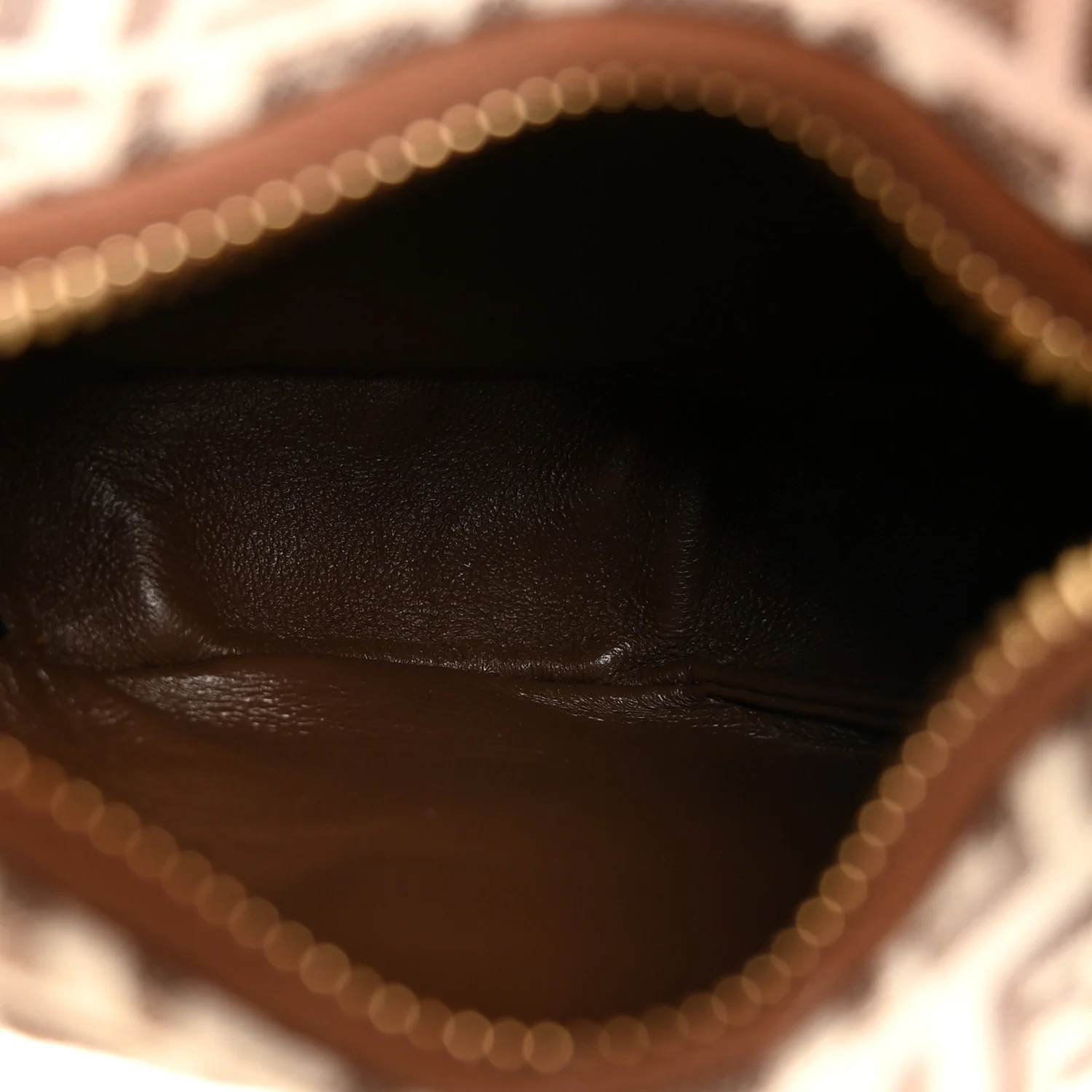 Fabric Jacquard FF 1974 Nano Fendigraphy Hobo Charm Beige - Image 5