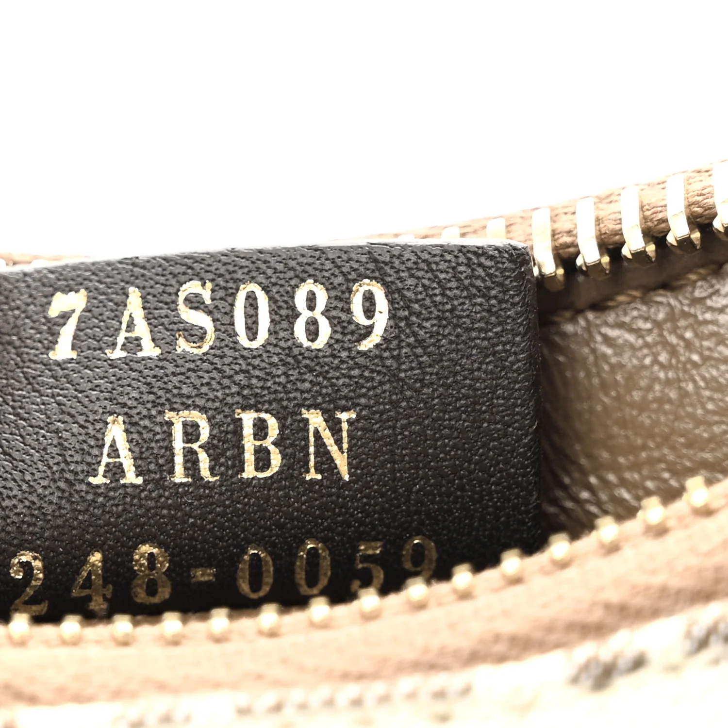 Fabric Jacquard FF 1974 Nano Fendigraphy Hobo Charm Beige - Image 7