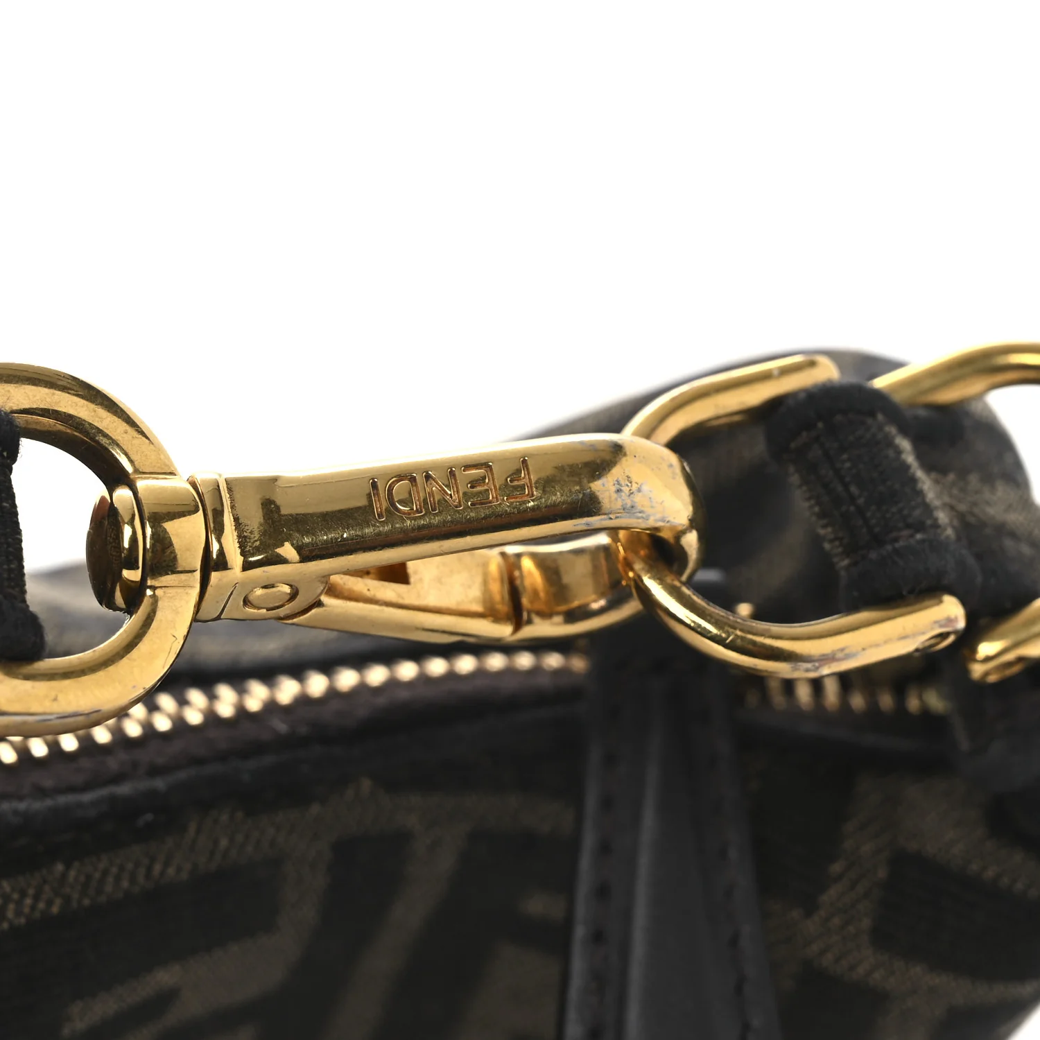 Fabric Jacquard FF 1974 Nano Fendigraphy Hobo Charm Tobacco Moro - Image 11