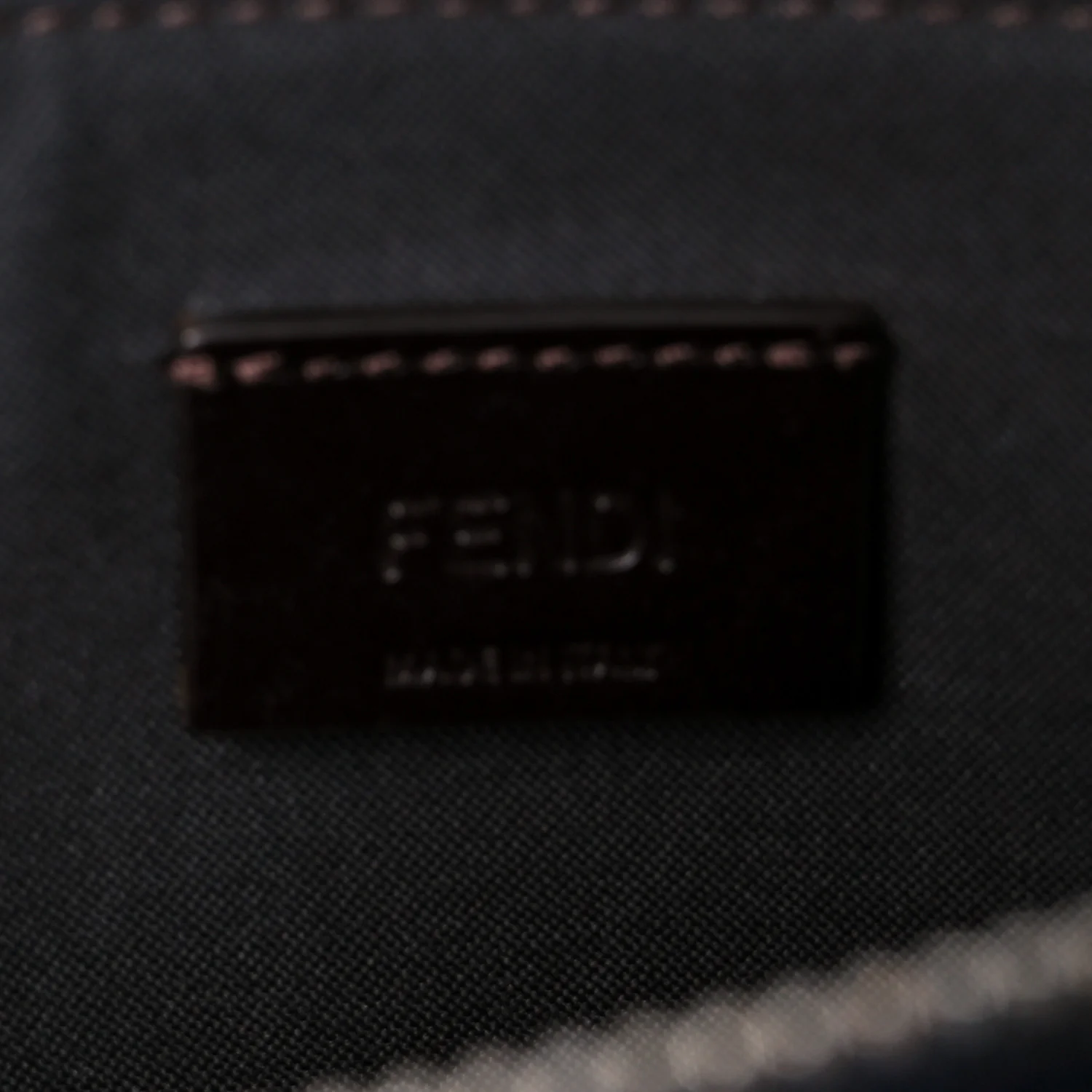 Fabric Jacquard Vitello King FF 1974 Clutch Bag Denim Blue Midnight - Image 6