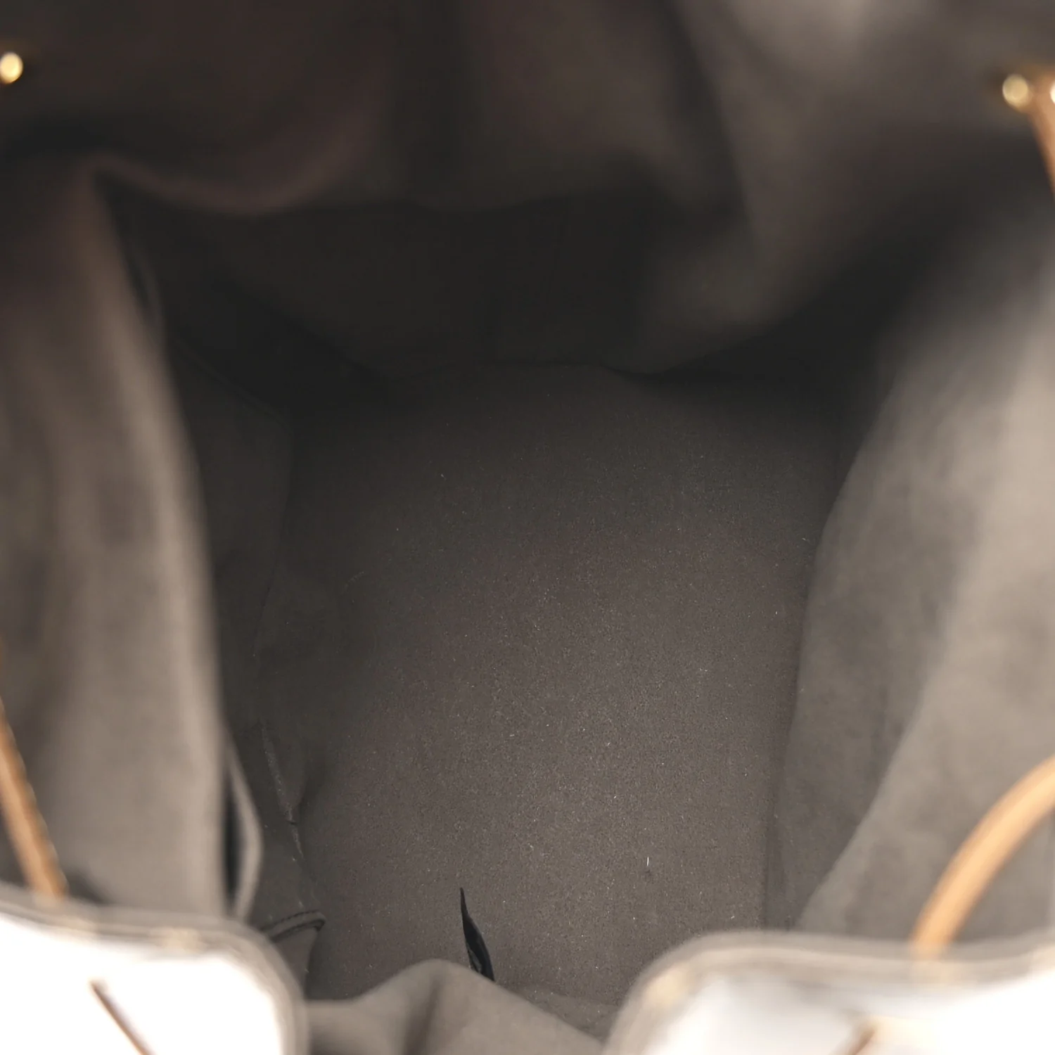 Glazed Fabric Vitello Grace F is Fendi FF 1974 Stamp Patch Grande Mon Tresor Bucket Bag Mogano Panna Nocciola - Image 5