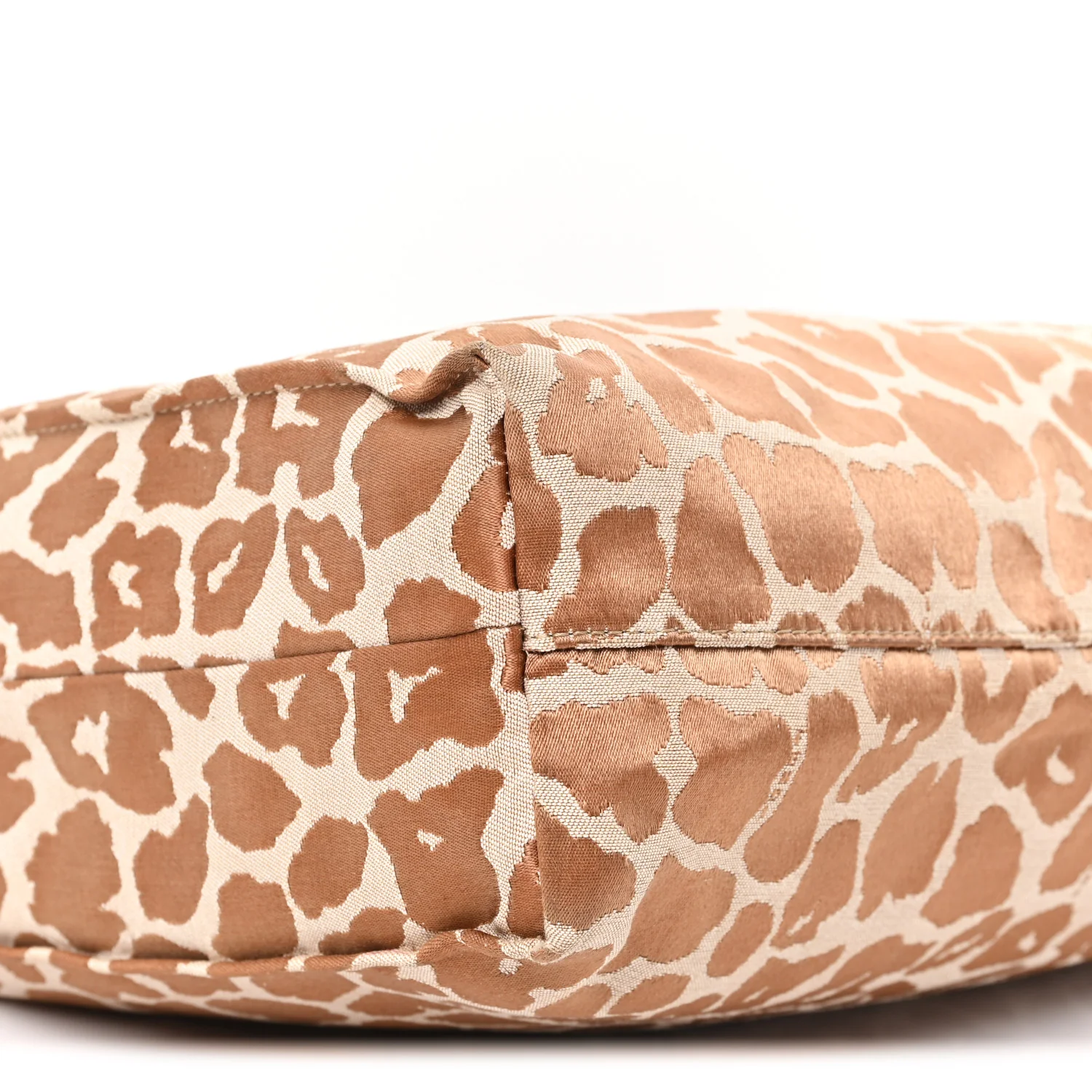 Jacquard Leopard Print Shopping Tote Brown - Image 9