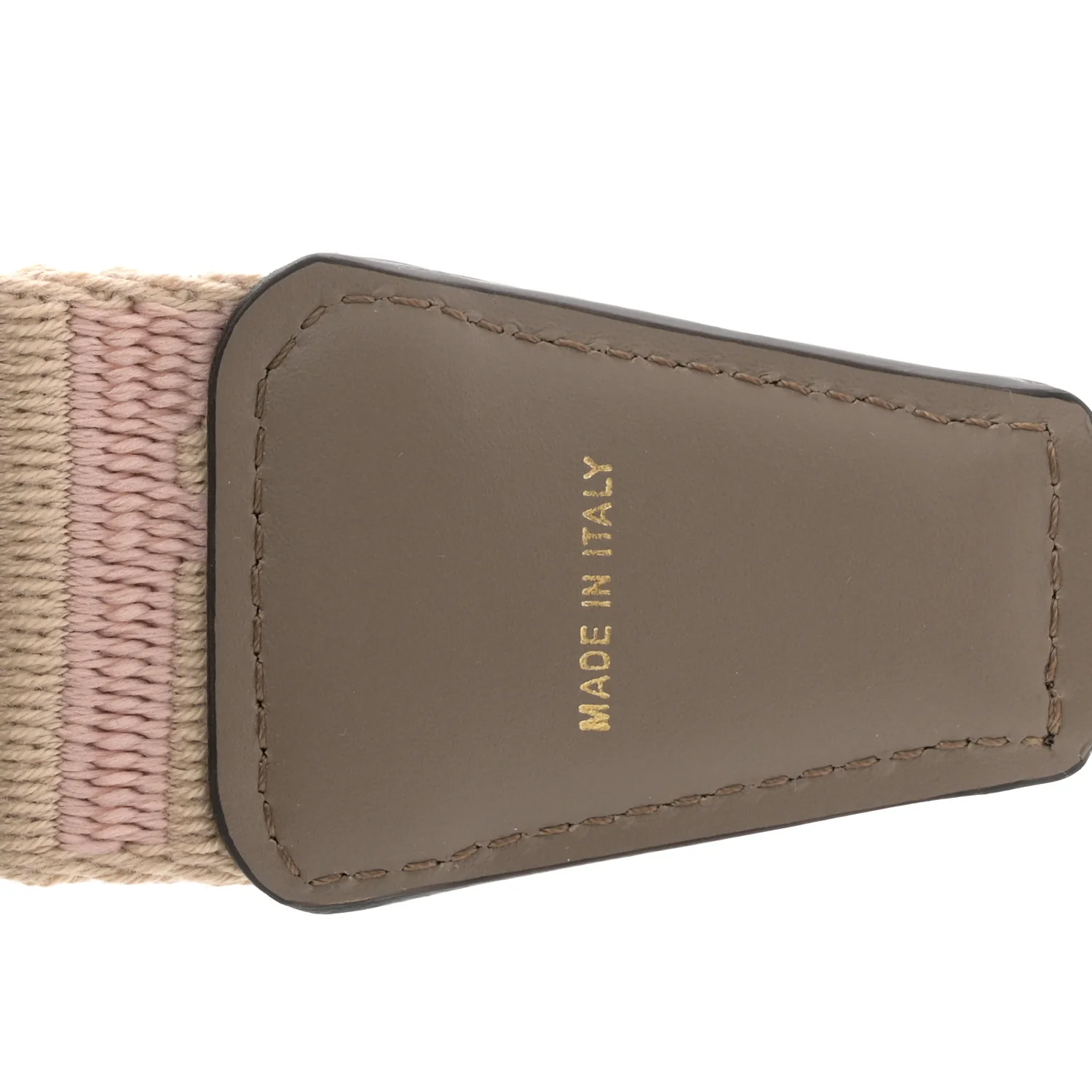 Jacquard Ribbon Vitello King FF Bi-Color Intreccio Adjustable Strap You Corda Rosa - Image 4