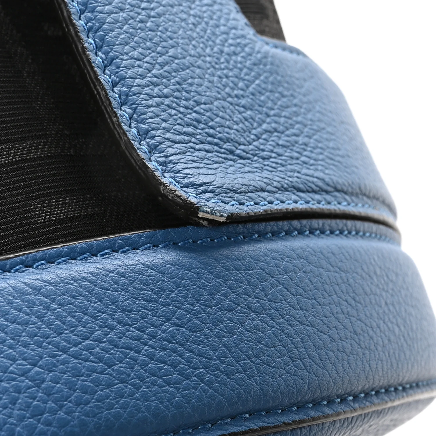 Jacquard Vitello Logo Bucket Bag Blue - Image 11