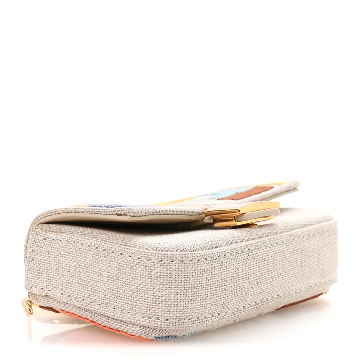 Kuban Canvas FF Embroidered Nano Baguette Charm Grezzo Multicolor - Image 4
