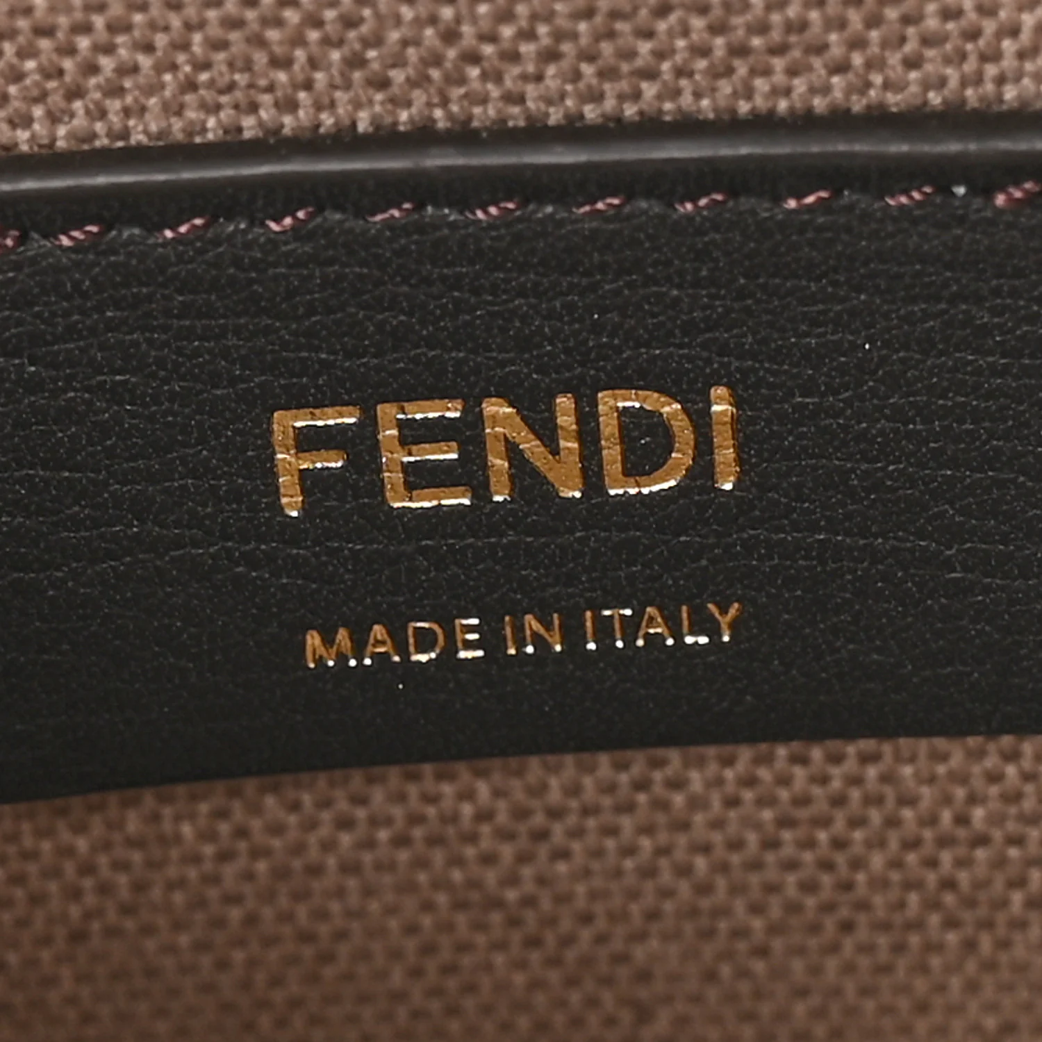 Kuban Canvas Vitello King F is Fendi FF Embroidered Mini Mon Tresor Bucket Bag Tartufo Ebano Multicolor - Image 7