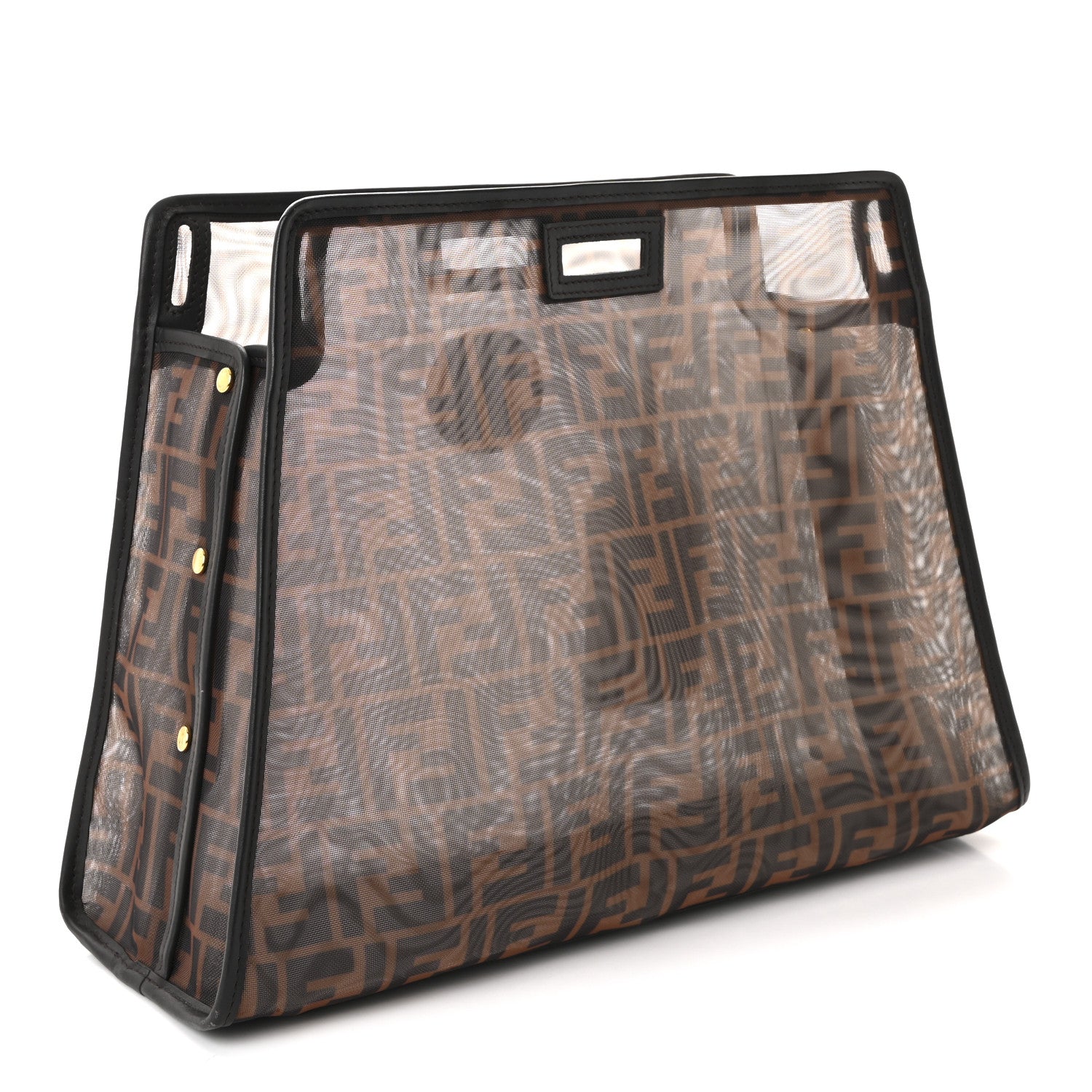 Mesh Vitello Century FF 1974 Medium Peekaboo Defender Cover Marrone Black Ebano - Image 3