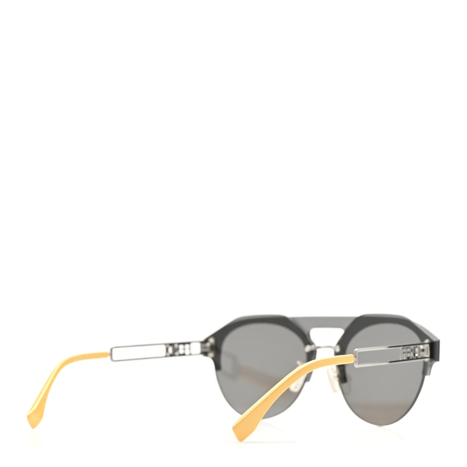 Metal Acetate The Technicolor FF Aviator Sunglasses FE40027U Silver - Image 4