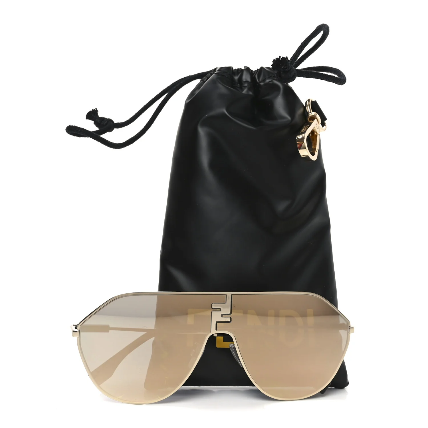 Metal Aviator Sunglasses FE40080U Gold - Image 8